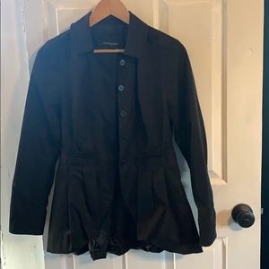 3/$10 Cynthia Rowley Black Jacket with Ruffle Detail